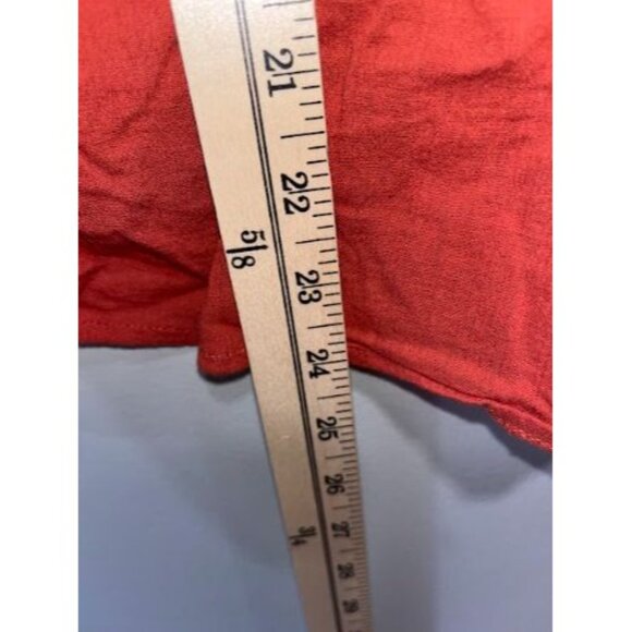 Loft Womens Red Cotton Blouse Size‎ S - Picture 3 of 7